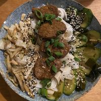 Rice Noodle Bowl (really tasty)  at no bones in Krakow