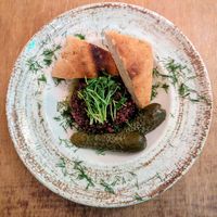 PLANT BASED BLACK PUDDING at no bones in Krakow