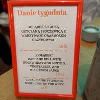 Daily menu at no bones in Krakow