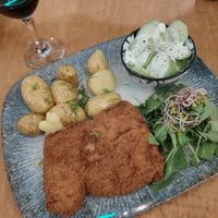 Pork and potatoes at no bones in Krakow