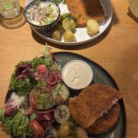 Vegan polish pork chop  at no bones in Krakow
