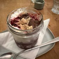 Dessert in a jar  at no bones in Krakow