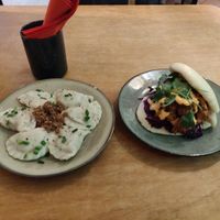 Pierogi and bao at no bones in Krakow