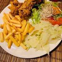 Vegan fish and chips  at no bones in Krakow