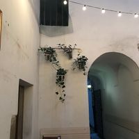 outside seated area at no bones in Krakow