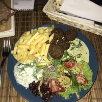 falafel meal  at no bones in Krakow