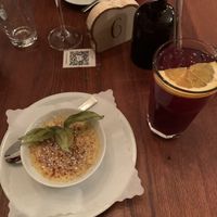 Coconut based crème brûlée  at Kartoffelhaus in Freiburg