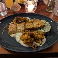 Seitan mit dreierlei vom Blumenkohl at Kartoffelhaus in Freiburg