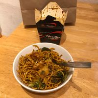 Medium noodle box with tofu, extra veg and Peking sauce at Dr Noodles - Upperkirkgate in Aberdeen