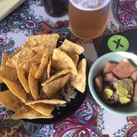 Hummus y paté de portobello  at La Marmita Verde in Ponferrada