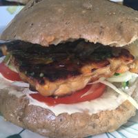 Tempeh Burguer  at La Marmita Verde in Ponferrada