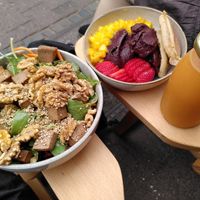 Summerbowl & Acai Bowl mit Pancakes at Purple Soul in Frankfurt