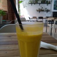 mango lassi at Tajfun in Wroclaw