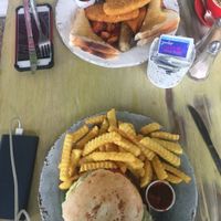 Vegan breakfast and vegan burger  at Roceels in Beenleigh