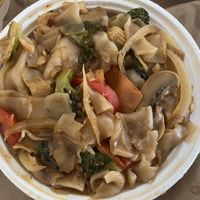 Veggie drunken noodles / pad kee mao   at Thai Station in Merrick