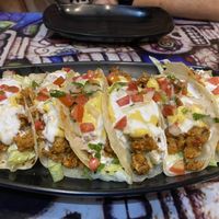 Vegan tacos on taco Tuesday   at Maybe Later in Siem Reap
