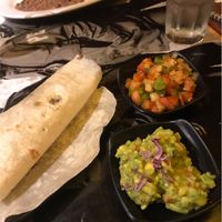 Flour wrap with veg and guacamole - vegan  at Maybe Later in Siem Reap