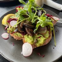 Vegan option avo on toast  at Trail Street in Wagga Wagga