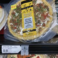 Yummy vegan pizza! at Rainbow Grocery in San Francisco