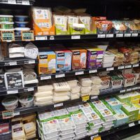 Tofu and vegan meats  at Rainbow Grocery in San Francisco