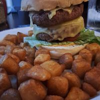 Dopdu no-beef burger at Wheatsheaf in Bognor Regis