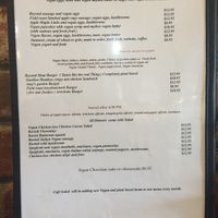The Menu at Cafe Soleil in El Sobrante