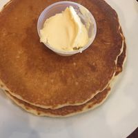 Pancakes with Miyokos vegan butter  at Cafe Soleil in El Sobrante