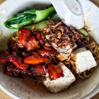 Dry tossed kolo mee yummy at Fo Guang Long Ji 佛光龙记素食 in Johor Bahru