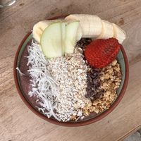 Açaí bowl   at Good Vibes Cafe in Montanita