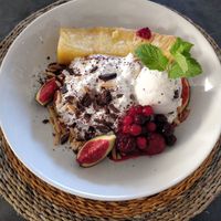 Vegan grilled pineapple at Es Taller in Valldemossa