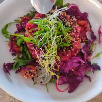 Beet watermelon salad at Es Taller in Valldemossa