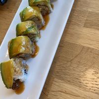 Chick’n teriyaki roll  at Bachi in Charlotte