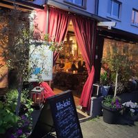 Outside at Kuli Alma in Frankfurt