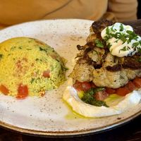 Blumenkohlsteak vom Grill mit Labaneh & Couscous ⭐️⭐️⭐️⭐️⭐️   at Kuli Alma in Frankfurt
