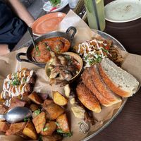 The main dishes platter for 4  at Kuli Alma in Frankfurt