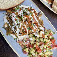 Austernpilz-Shawarmaa  at Kuli Alma in Frankfurt