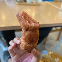 vegan naem sausage must try!  at Guan Im in Mukdahan