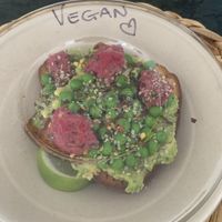 2 pieces of gut health toast with lots of goodness!  at Jungle & Co in Noosa Heads