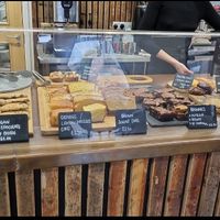 Cake counter at Colline's Kitchen in Newbury