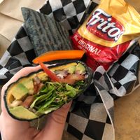 Avocado wrap  at Brewhaha in North Adams