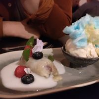Sticky rice with vegan ice cream at Vi Viet in Gothenburg