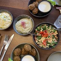 Delicious vegan options   at Tzatzi in Strasbourg