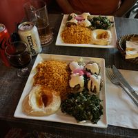 Two vegan platters. Big portions!  at Le Sultan in Strasbourg