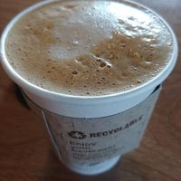 $3.50 Vanilla Coconut Latte two extra pumps vanilla at Pisgah Coffee Roasters in Pisgah Forest