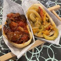 The 2 choices of pizzadillo  at Pizzadillo in Gran Canaria