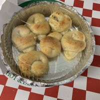 Vegan garlic knots  at Inzillo's in Jackson