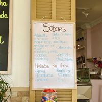 Nice ice creams with lactose-free options (strawberry, lemon with basil, raspberry, mango and lemon).  at Cardinelli in Mallorca
