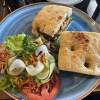 vegetarian panini without cheese  at Orchid Coffee & Restaurant in Monteverde