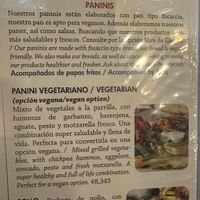 Vegan option on menu  at Orchid Coffee & Restaurant in Monteverde