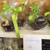 Vegan easter egg! at Chokladfabriken in Stockholm